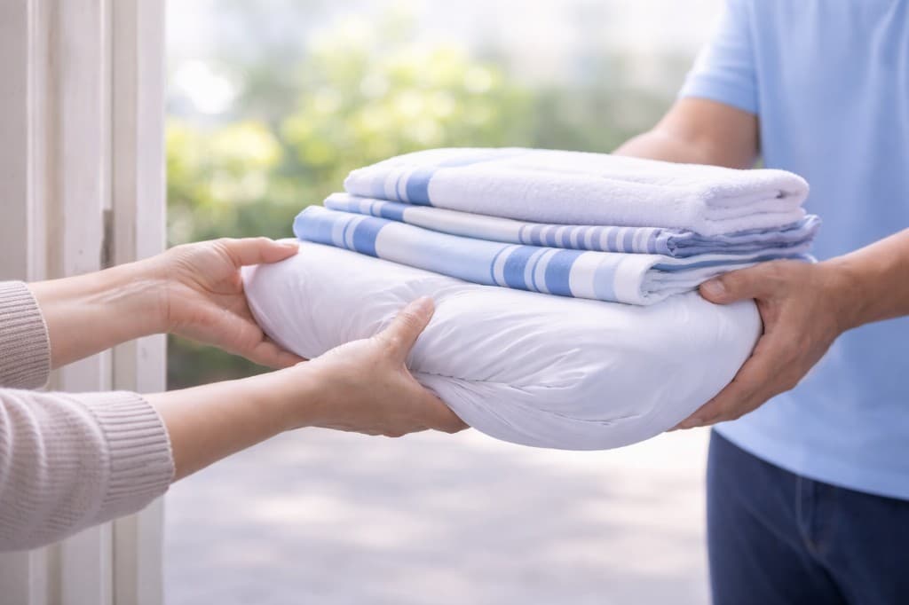 Leverans till dörren illustration