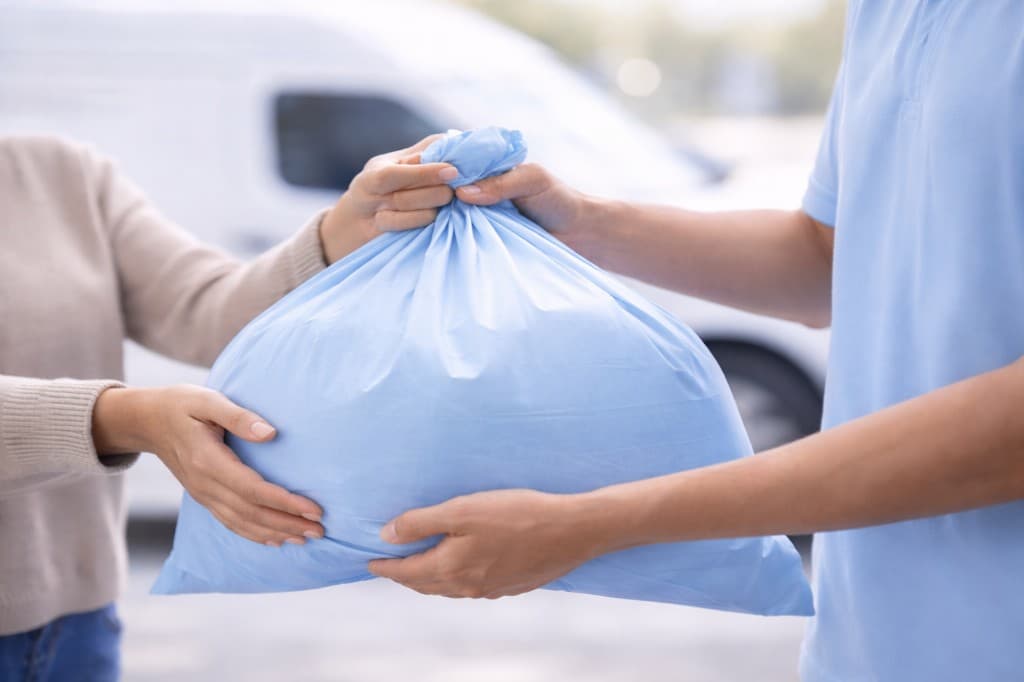 Boka upphämtning illustration